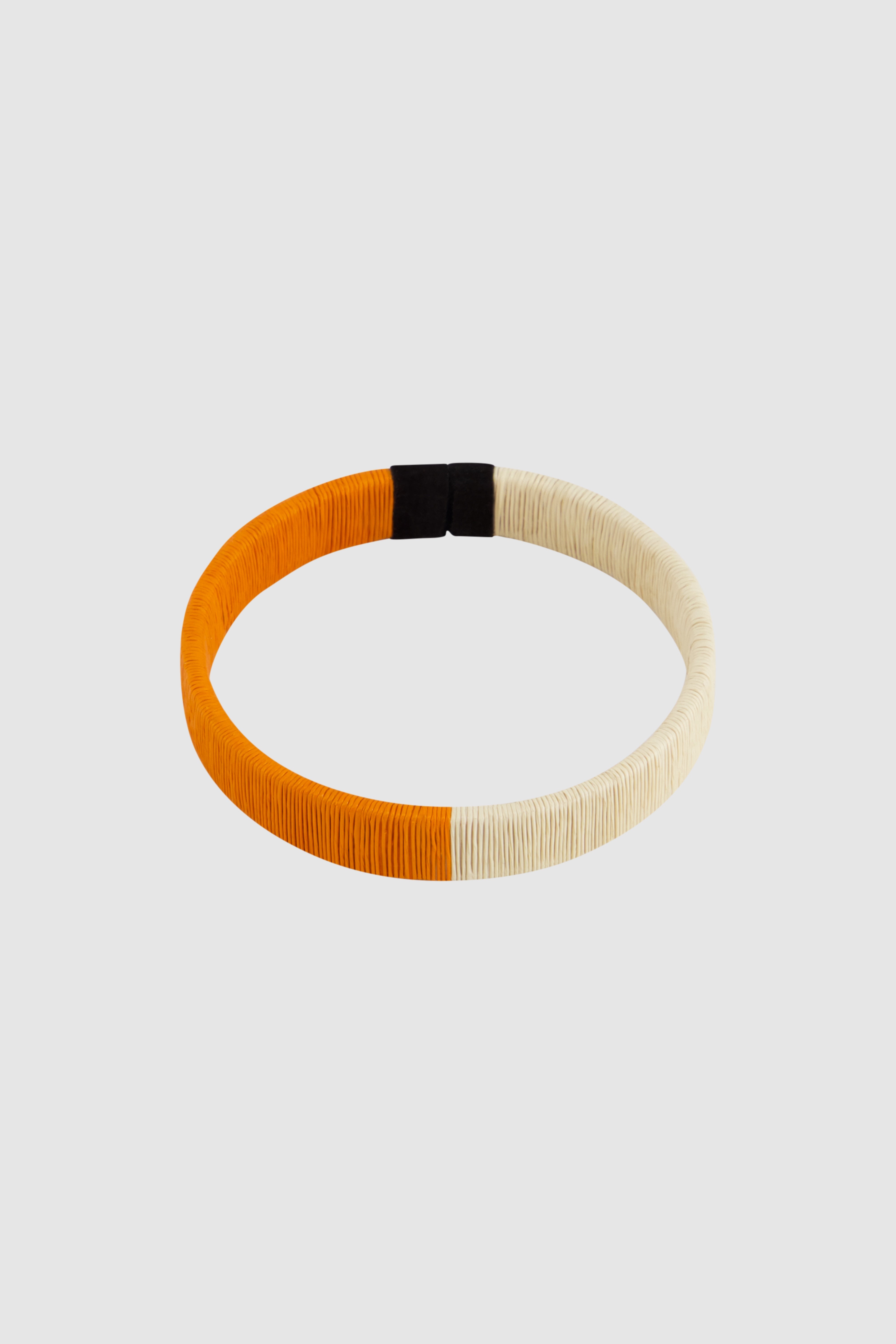 Lara Bracelet Beige & Orange Medium