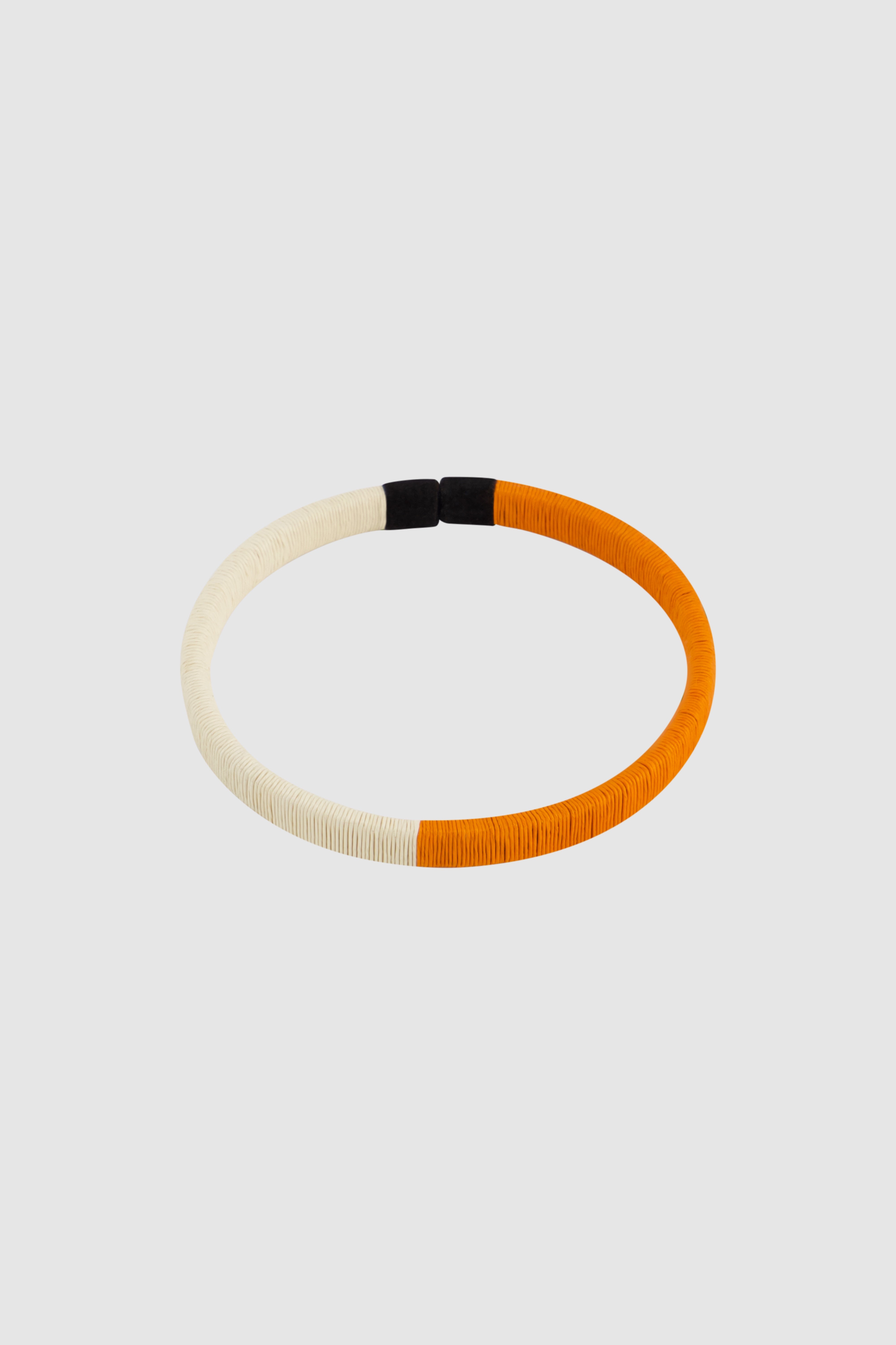 Lara Bracelet Beige & Orange Small