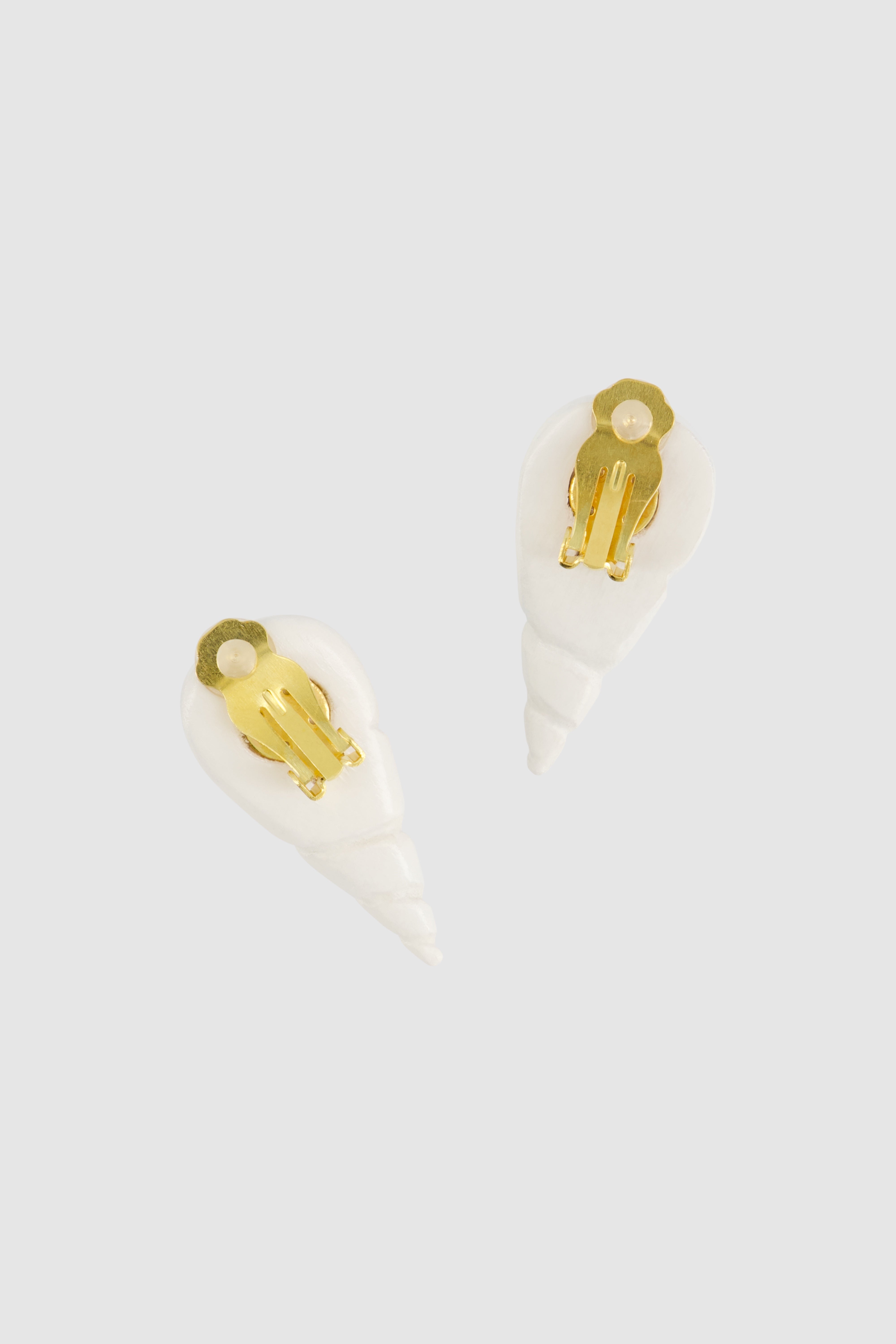 Conchita White Earrings