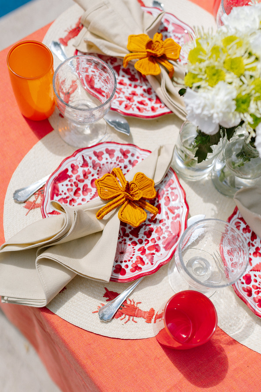 Flower Terracotta Napkin Ring