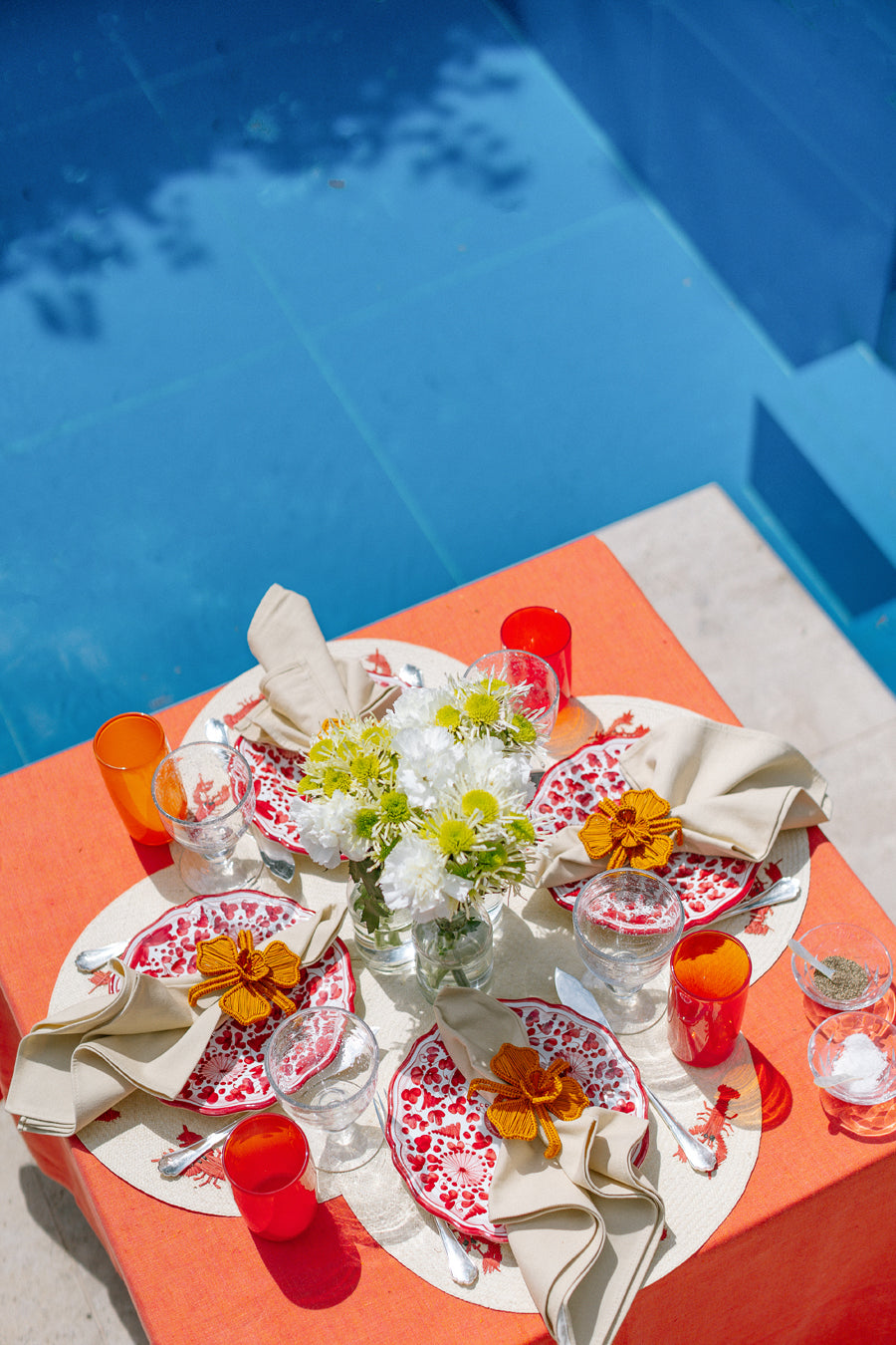 Flower Terracotta Napkin Ring